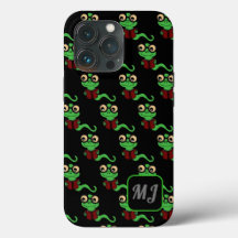 Monogrammed Happy Bookworm Noir