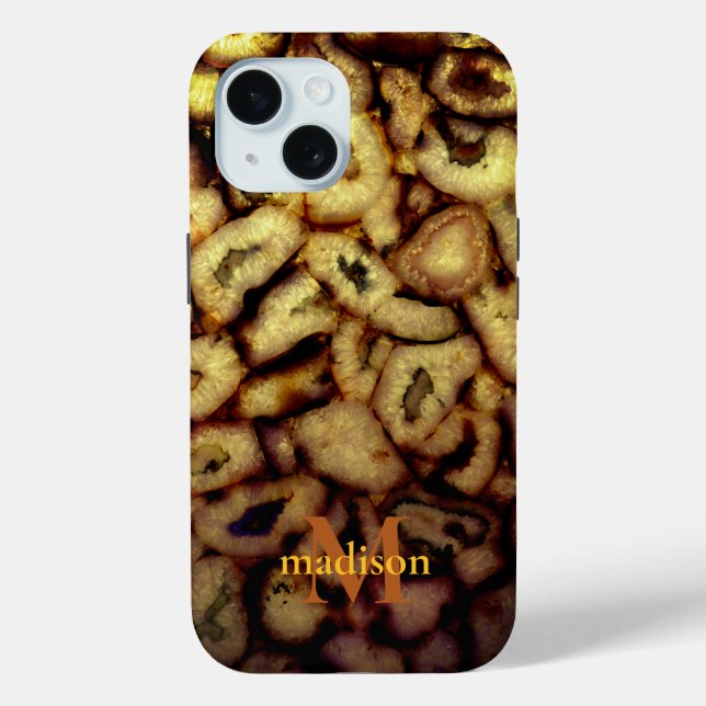 Coques Case-Mate iPhone Monographie des Agates de quartz vert de Terre (Verso)