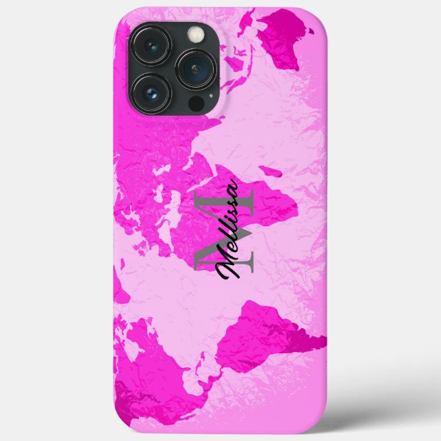 Coques Case-Mate iPhone Monographie Monogrammes Voyageur Blush Pink Purple (Verso)