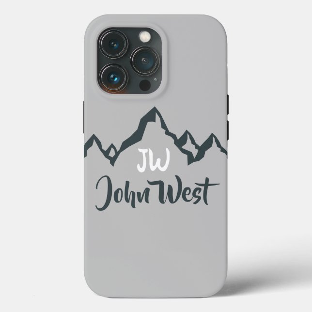 Coques Case-Mate iPhone Monographie personnalisée de la chaîne de montagne (Verso)