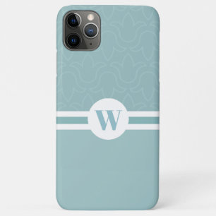 Case-Mate iPhone Case Monographie ronde personnalisable monogramme bleu