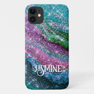 Case-Mate iPhone Case Monographie Whimsical ondulé bleu violet Parties s