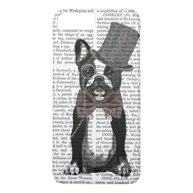 Coques Case-Mate iPhone Monsieur Bulldog 2 (Dos)