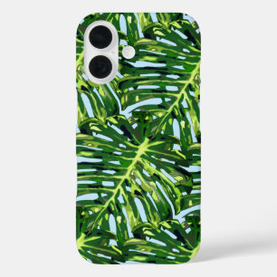 Coques iPhone 16 Monstera Feuilles vacances d'été