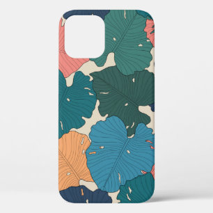 Case-Mate iPhone Case Monstère dessinée à la main feuilles d'orange, ros