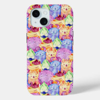 Monstres aquarelles mignons