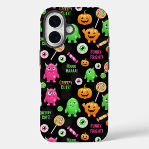 Coques iPhone 16 Monstres "Déplaisants mignons" et Halloween amusan