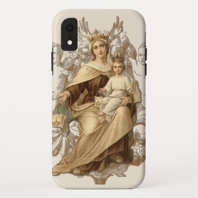 Coques Case-Mate iPhone Mont Carmel Jésus Vierge Marie Religieuse  (Dos)