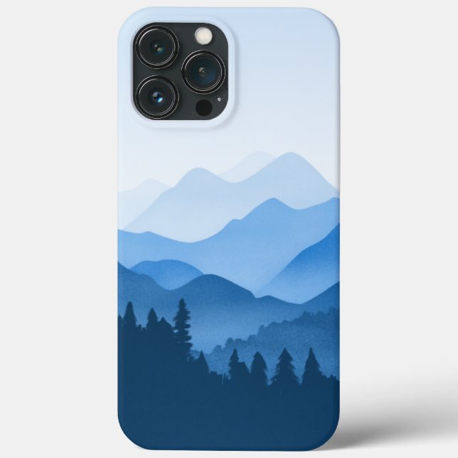Coques Case-Mate iPhone Montagnes Bleues Classiques (Verso)