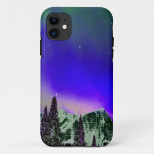 Case-Mate iPhone Case Montagnes d'hiver à la nuit