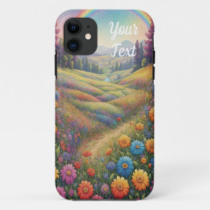 Case-Mate iPhone Case Montagnes Fleurs arc-en-ciel