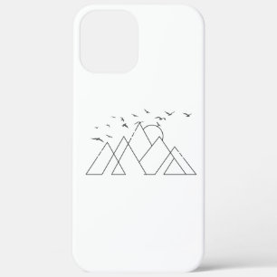 Case-Mate iPhone Case Montagnes Géométriques Simples Avec La Nature Des