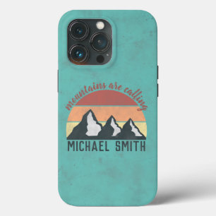 Case-Mate iPhone Case Montagnes pastel vintage appellent monogramme
