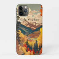 Montagnes Rocheuses Vintage Automne Texte personna