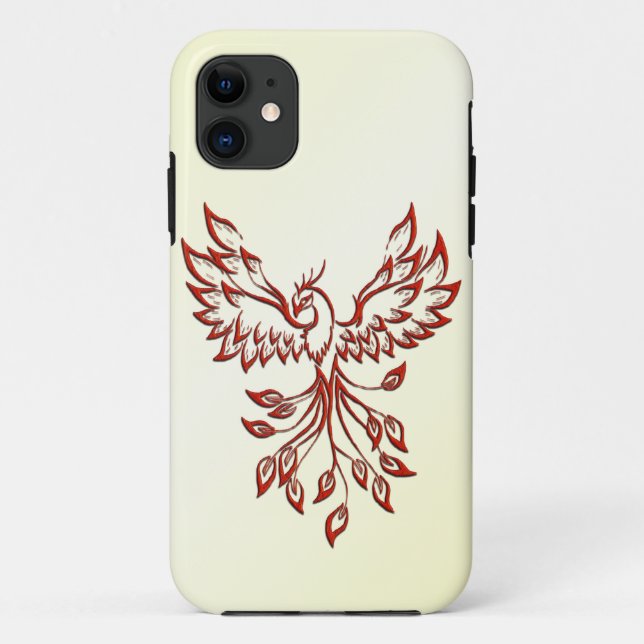 Coques Case-Mate iPhone Montées rouges de Phoenix (Dos)