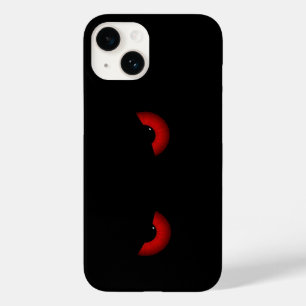 Coque Pour iPhone 14 Montre aux yeux rouges noir