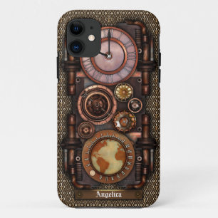 Coques Pour iPhone Montre vintage #1C de Steampunk