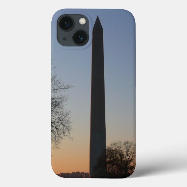 Coques Case-Mate iPhone Monument de Washington au coucher du soleil (Verso)