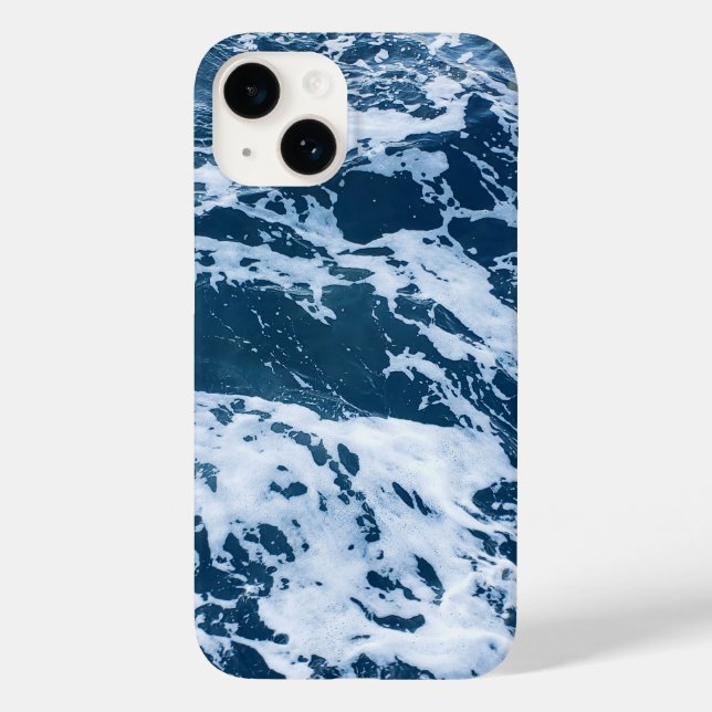 Coques Case-Mate iPhone Moody Blue Ocean Waves (Verso)