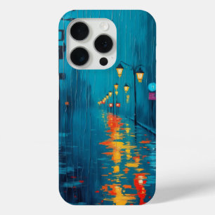 Coque iPhone 15 Pro Moody Rainy Night