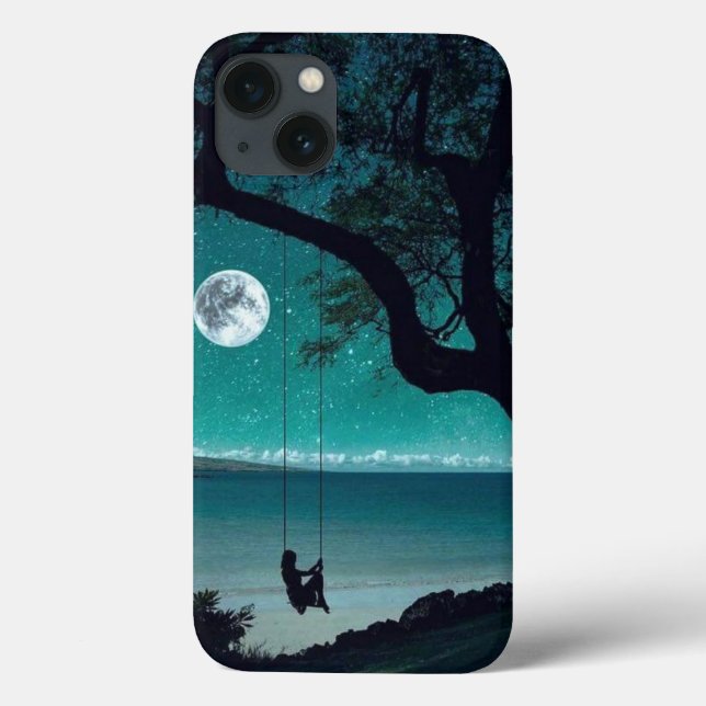 Coques Case-Mate iPhone Moon Light Motif Designer Imprimé Couverture mobil (Verso)