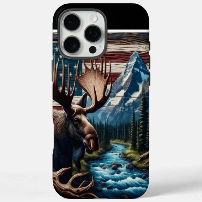 Coques Case-Mate iPhone Moose Et Mountain Creek (Verso)
