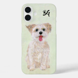 Coques iPhone 16 Plus Morkie Chien Presque Pas Là