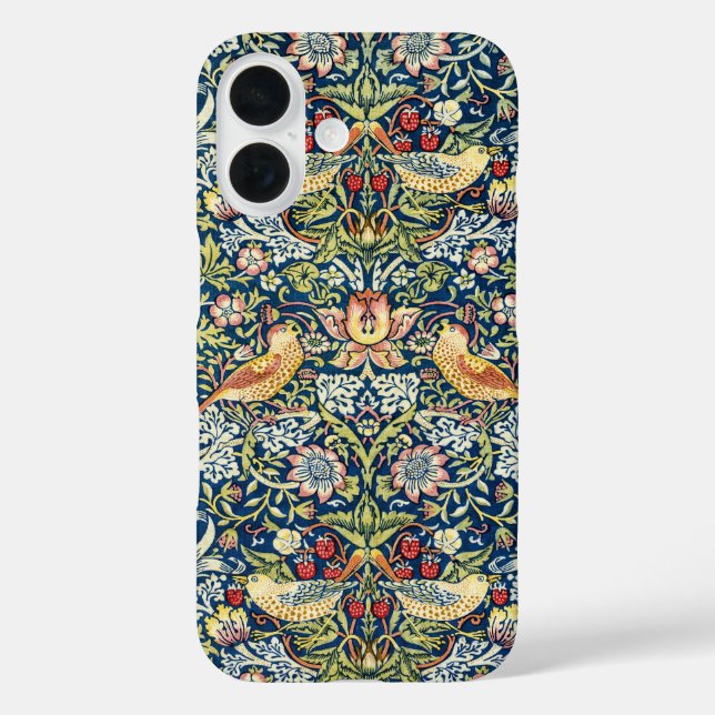 Coques Case-Mate iPhone Morris - Framboise Voleur d'oiseaux et de fleurs (Verso)