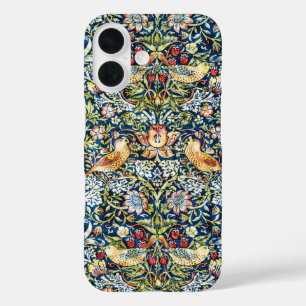 Coques iPhone 16 Morris Voleur de Fraises Jaune Ivoire Ardoise Bleu