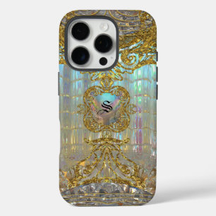 Coques iPhone 16 Pro Morshnette Élégant Monogramme baroque