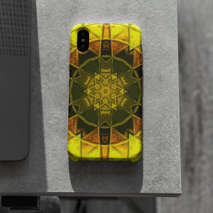 Case-Mate iPhone Case Mosaic Kaleidoscope Fleur Jaune et Vert