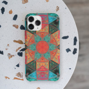 Case-Mate iPhone Case Mosaic Kaleidoscope Fleur rose et Turquoise