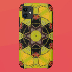 Case-Mate iPhone Case Mosaic Mandala Fleur jaune vert rouge et noir