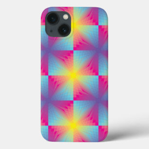 Etui iPhone 13 Mosaïque carrée abstraite de vecteur