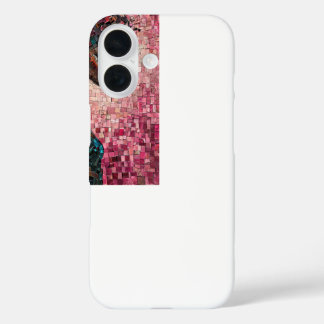 Coques iPhone 16 Mosaïque de carreaux représentant une fille noire