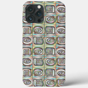 Case-Mate iPhone Case Mosaïque de carrés teintée rugueuse avec conceptio