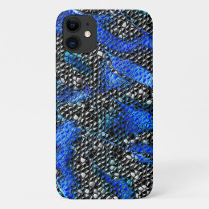 Case-Mate iPhone Case Mosaïque de petit convexe en bleu à gris et noir