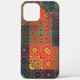 Case-Mate iPhone Case Mosaïque vert vieilli et corail à brun kaléidoscop