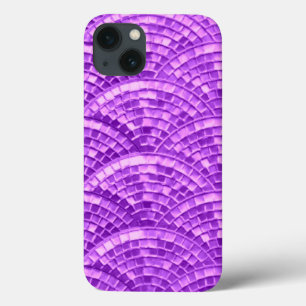 Etui iPhone 13 Mosaïque violette conception iPad Mini boîtier