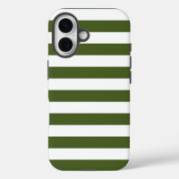 Moss foncé Grandes vertes et blanches