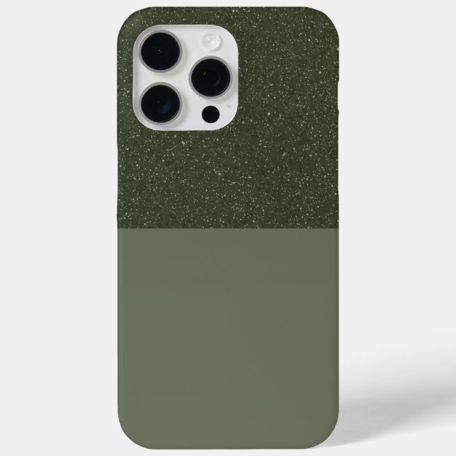 Coques Case-Mate iPhone Moss texturé personnalisé Split iPhone 15 Pro Max  (Verso)