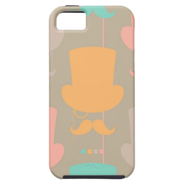 Coques Case-Mate iPhone Motif 2 de moustache (Dos)