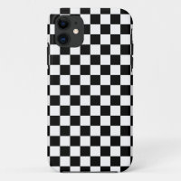 Motif à carreaux noir et blanc