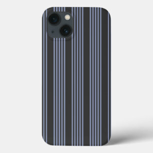 Case-Mate iPhone Case Motif à cinq bandes bleu-gris et charbon