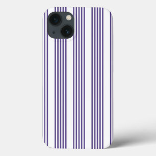 Case-Mate iPhone Case Motif à cinq bandes Ultra violet et blanc