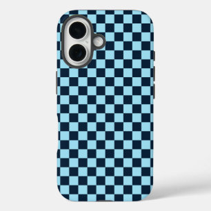 Coques iPhone 16 Motif à damier de glace alpine