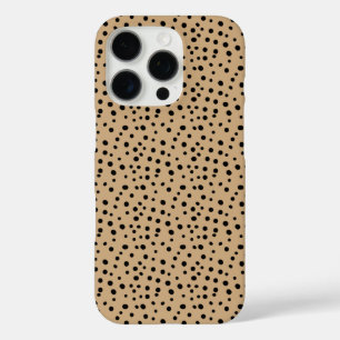 Coques iPhone 16 Pro Motif à points noirs tannés