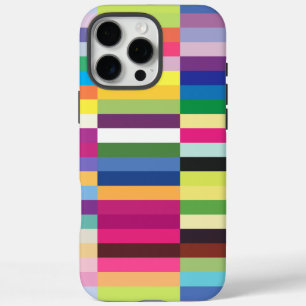 Coques iPhone 16 Pro Max Motif à rayures colorées