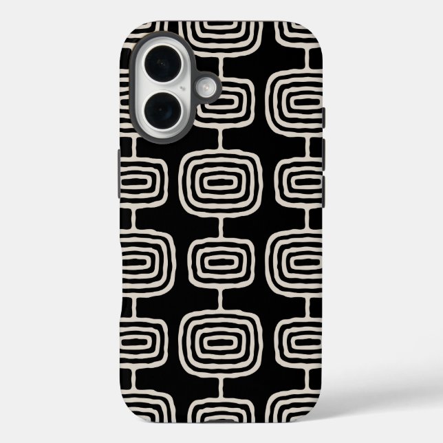 Coques Case-Mate iPhone Motif Abstrait anneaux atomiques (Verso)