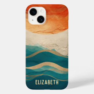 Coque Pour iPhone 14 Motif Abstrait Boho